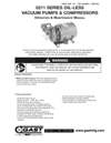 0211 Series Oil-less Vacuum Pumps and Compressors Operation & Maintenance Manual